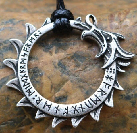 Vintage Norse rune necklaces for men, featuring a range of intricate Viking symbols and designs crafted from premium stainless steel