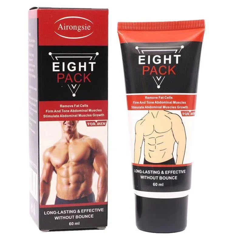 Premium fat-burning cream in portable container, designed to help achieve a sculpted, toned physique.