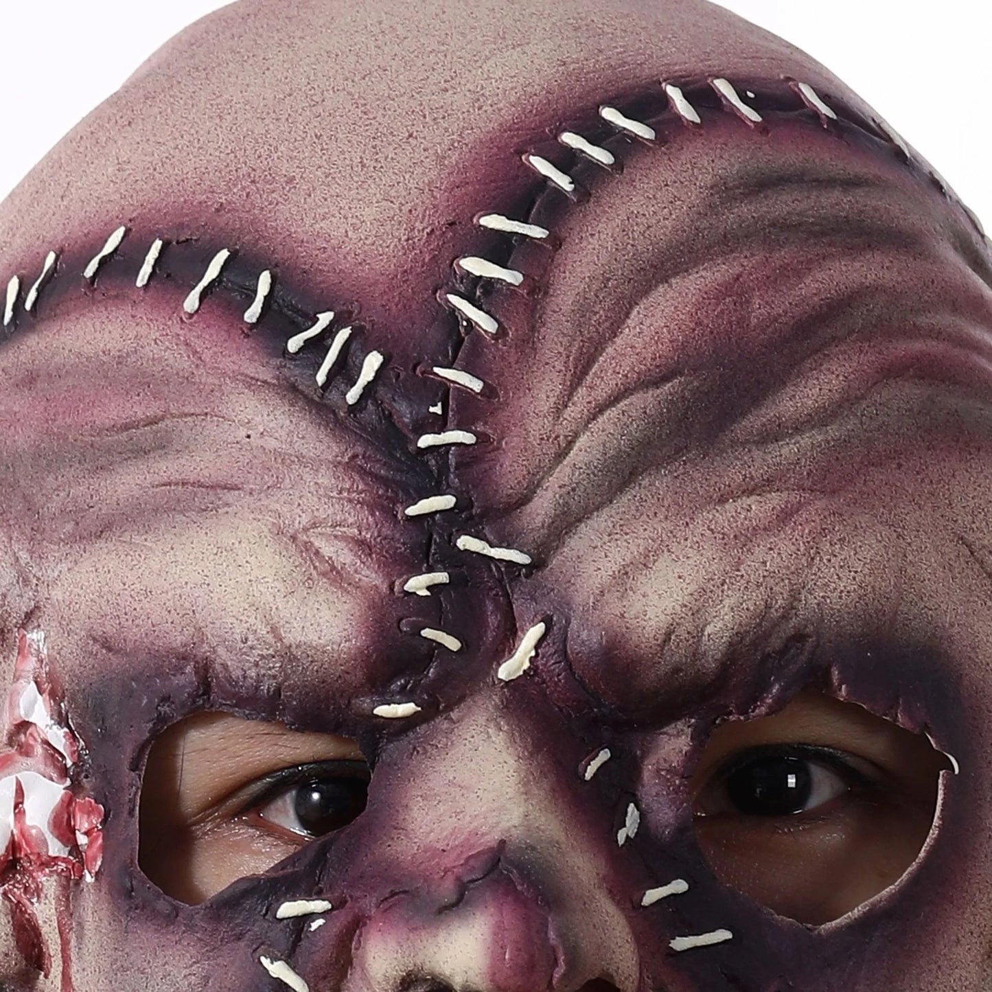 Halloween Three-sided Grimace Horror Mask for cosplay and parties
