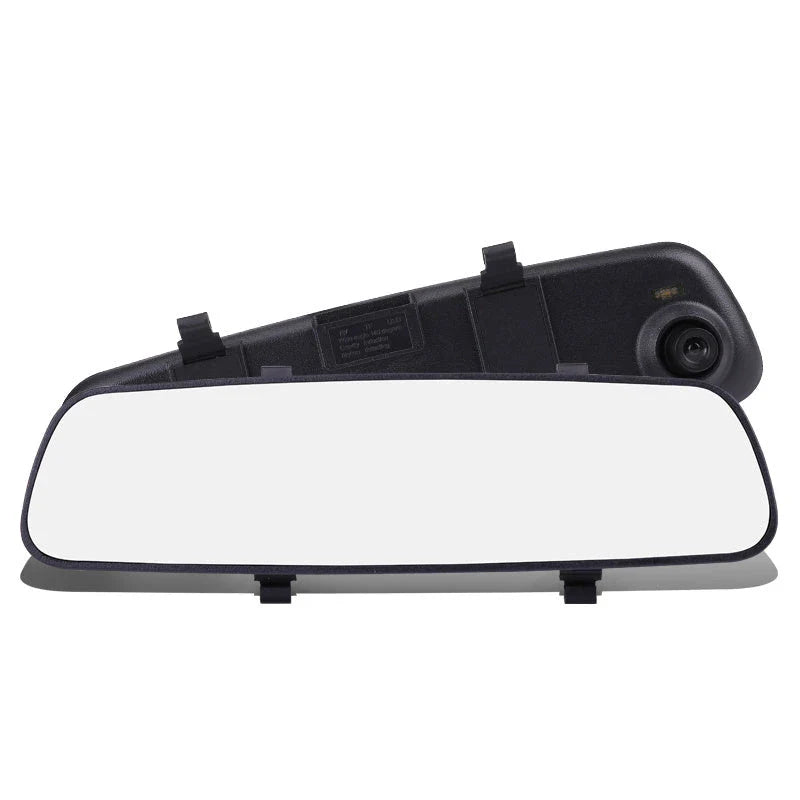 High-Definition Rearview Mirror Driving Recorder with 1080P video, motion detection, and collision sensor for enhanced road safety