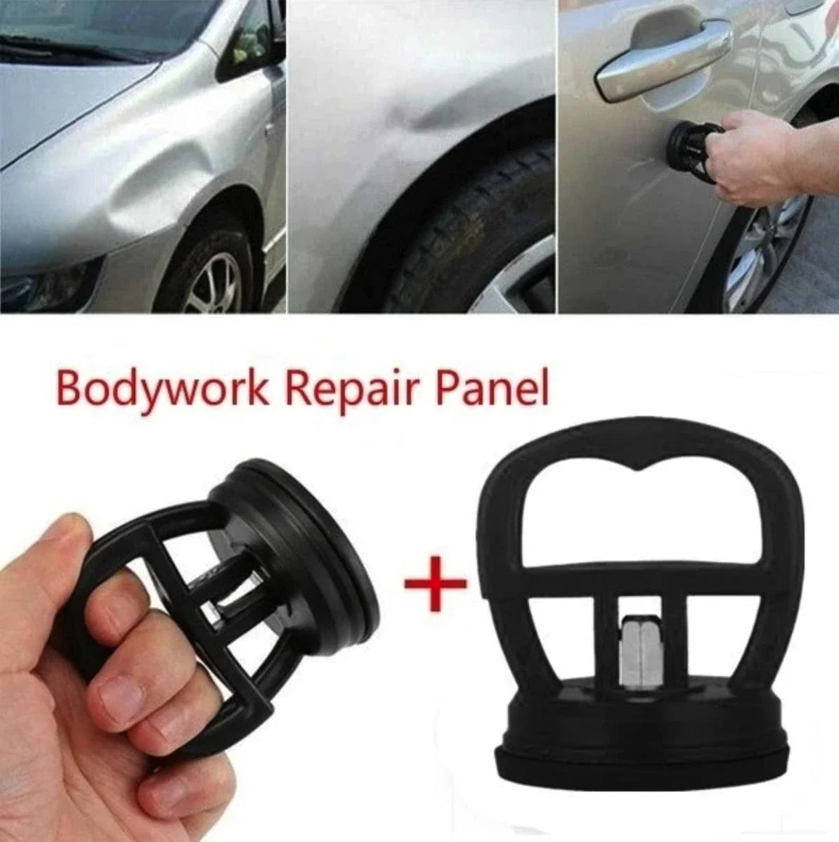 Premium car dent removal kit with slide hammer tool, suction cups, and other accessories for DIY dent repair