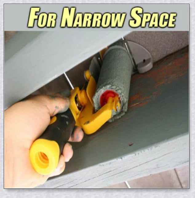Paint Edger Roller Brush, a portable tool for quickly and cleanly cutting in paint around walls, ceilings, and trim