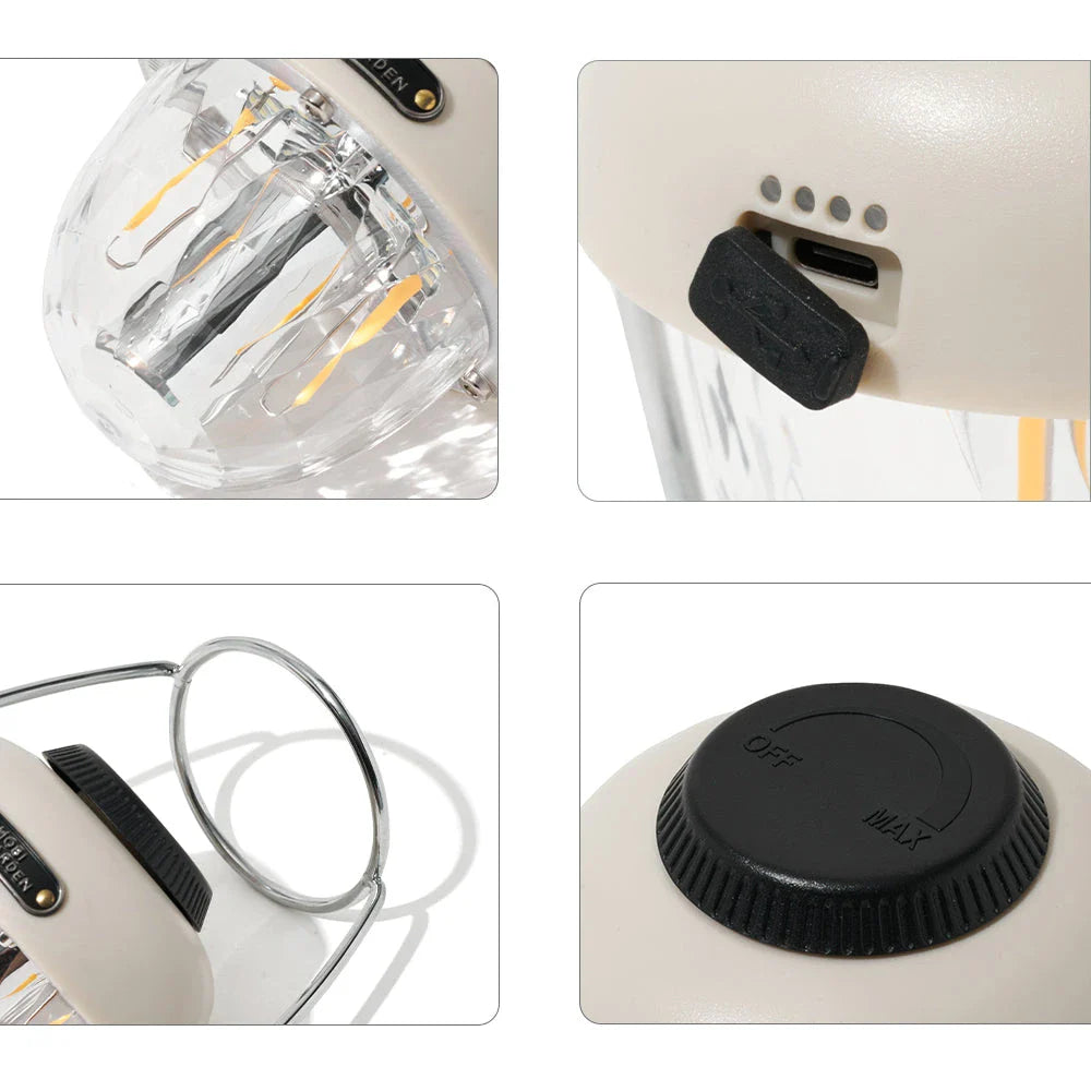 Camping Lantern LED Lighting - Portable, Waterproof, Rechargeable Outdoor Lantern