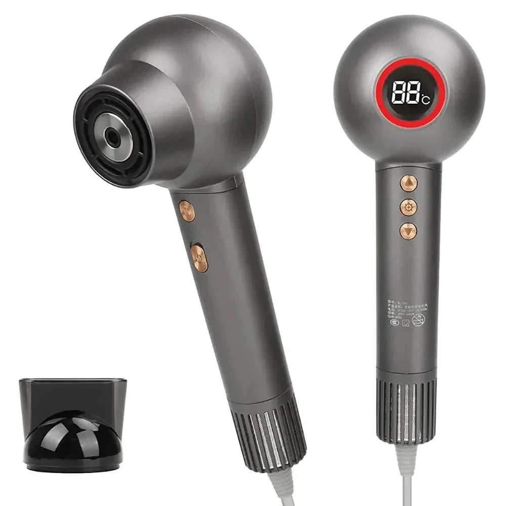 Professional High-Speed Leafless Hair Dryer with Negative Ions for Salon-Quality Hair Styling
