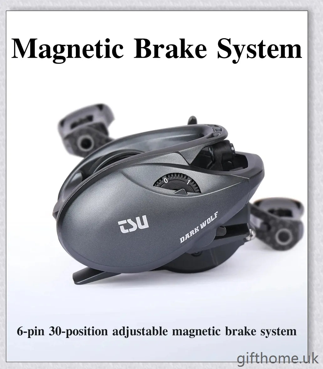 Lightweight, high-performance baitcasting reel with advanced features for precise control and long-distance casting