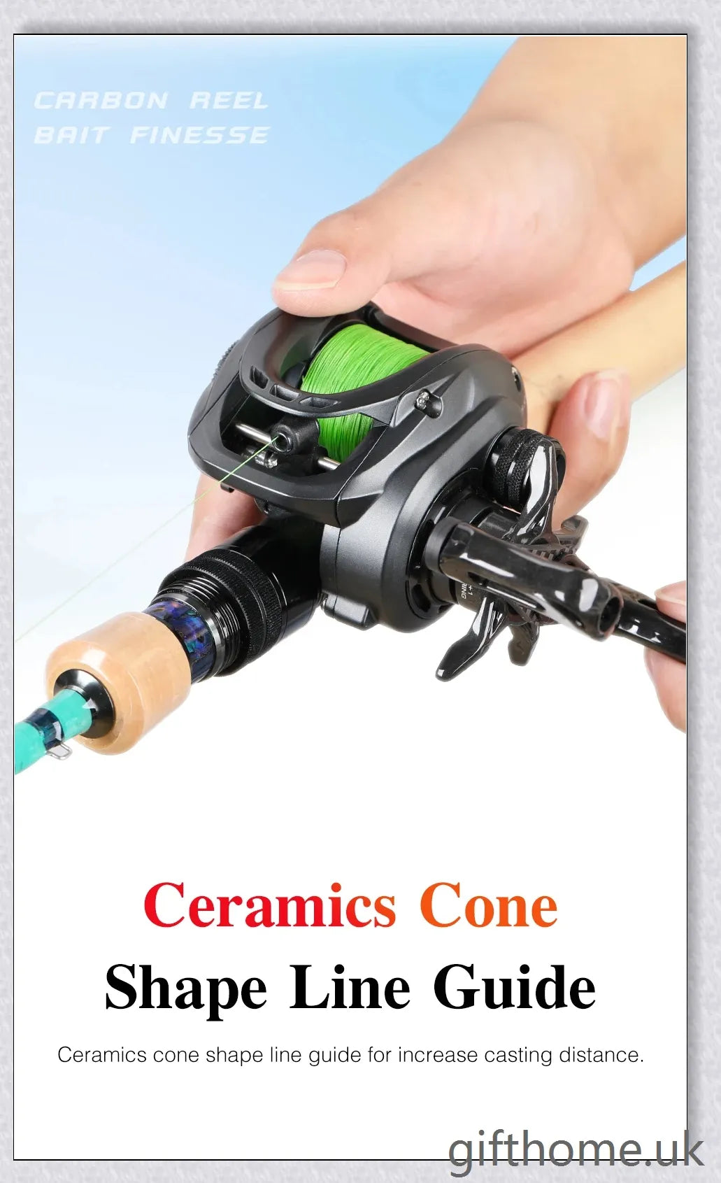 Lightweight, high-performance baitcasting reel with advanced features for precise control and long-distance casting