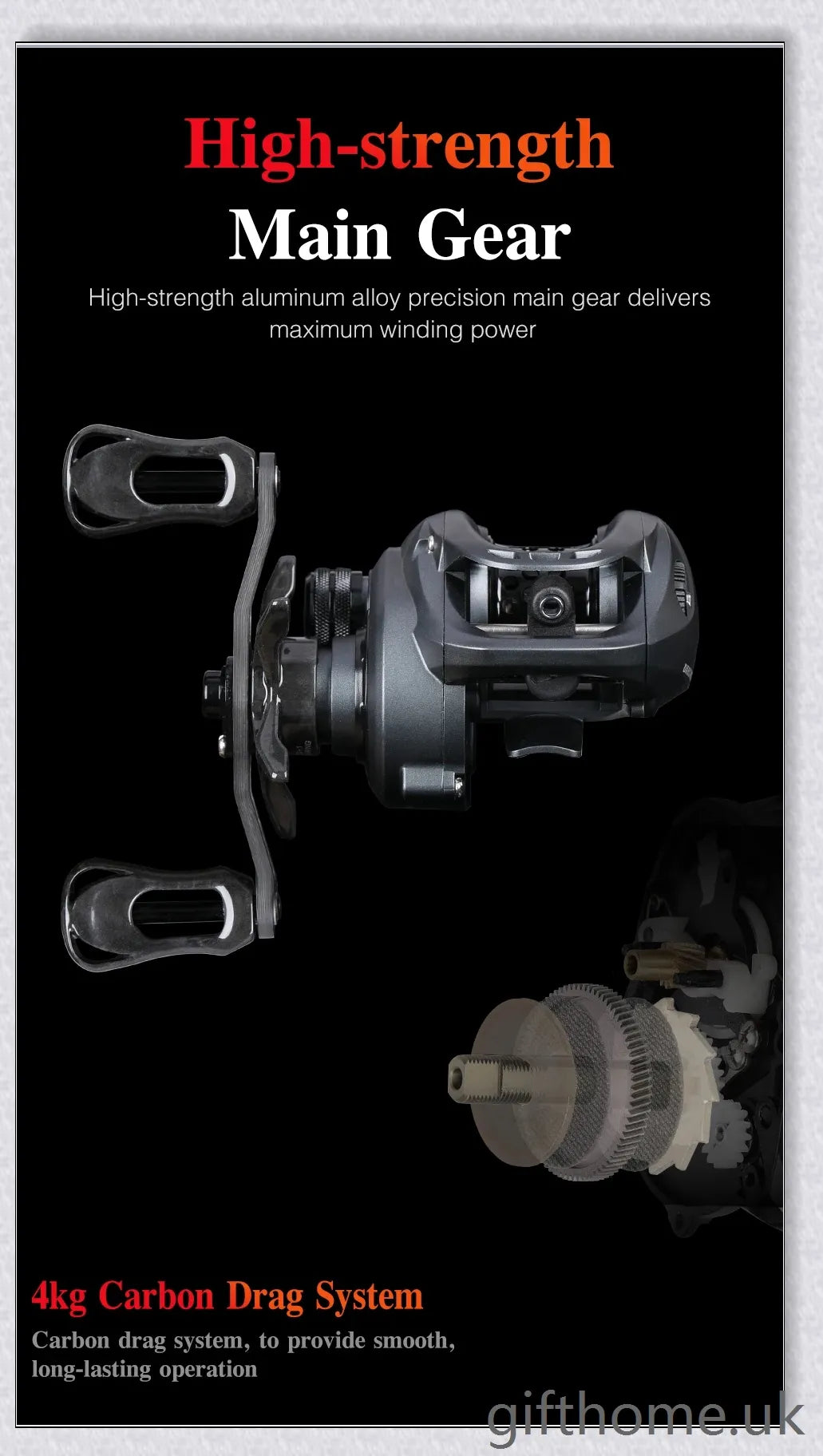Lightweight, high-performance baitcasting reel with advanced features for precise control and long-distance casting