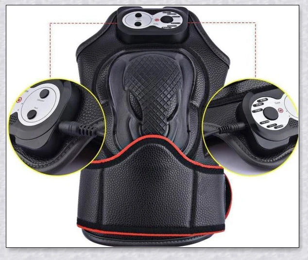 Magnetic Knee Massager with adjustable temperature, timer, and vibration settings for soothing pain relief