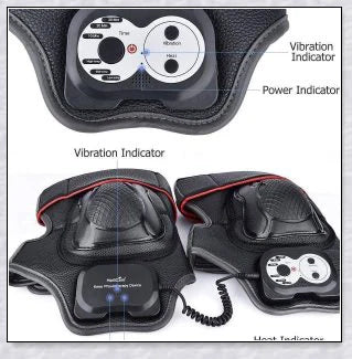 Magnetic Knee Massager with adjustable temperature, timer, and vibration settings for soothing pain relief