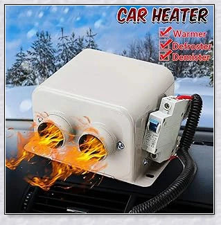 Powerful Compact Portable Car Windshield Defroster Heater 12V - Quickly warm and defrost your vehicle with this high-quality, energy-efficient car heater.