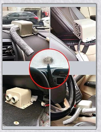 Powerful Compact Portable Car Windshield Defroster Heater 12V - Quickly warm and defrost your vehicle with this high-quality, energy-efficient car heater.