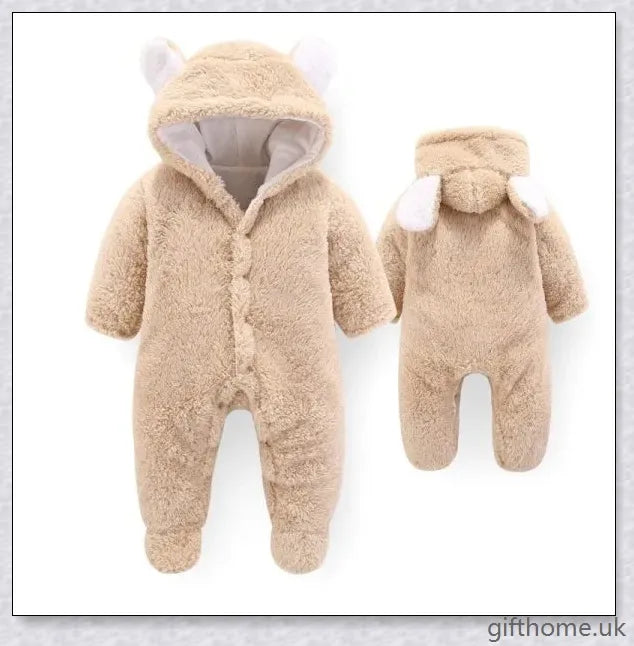 Cosy and stylish baby jumpsuit romper in soft, premium fabrics for newborn comfort and adventure