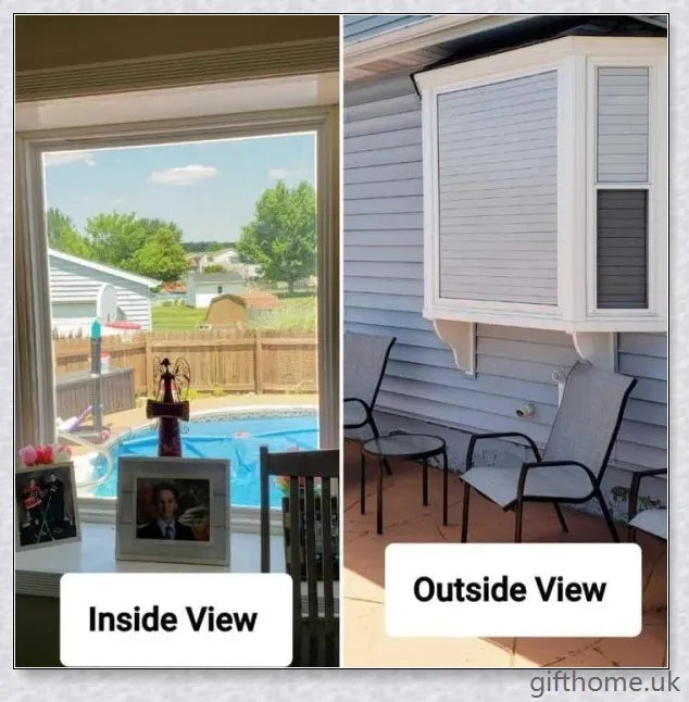 1 Way Vision Horizontal Blinds for Exterior Use - Enhance Privacy, Block UV Rays, and Improve Energy Efficiency