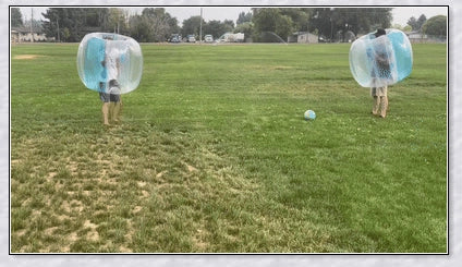 Inflatable bubble bumper ball for backyard, park, or amusement centre fun