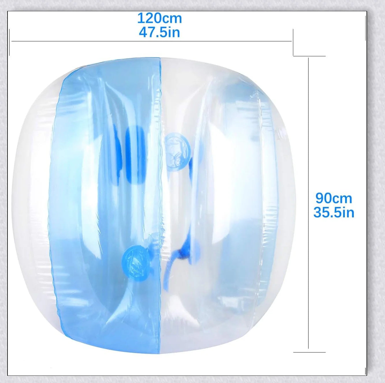 Inflatable bubble bumper ball for backyard, park, or amusement centre fun