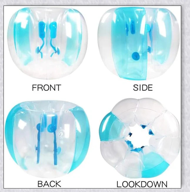 Inflatable bubble bumper ball for backyard, park, or amusement centre fun