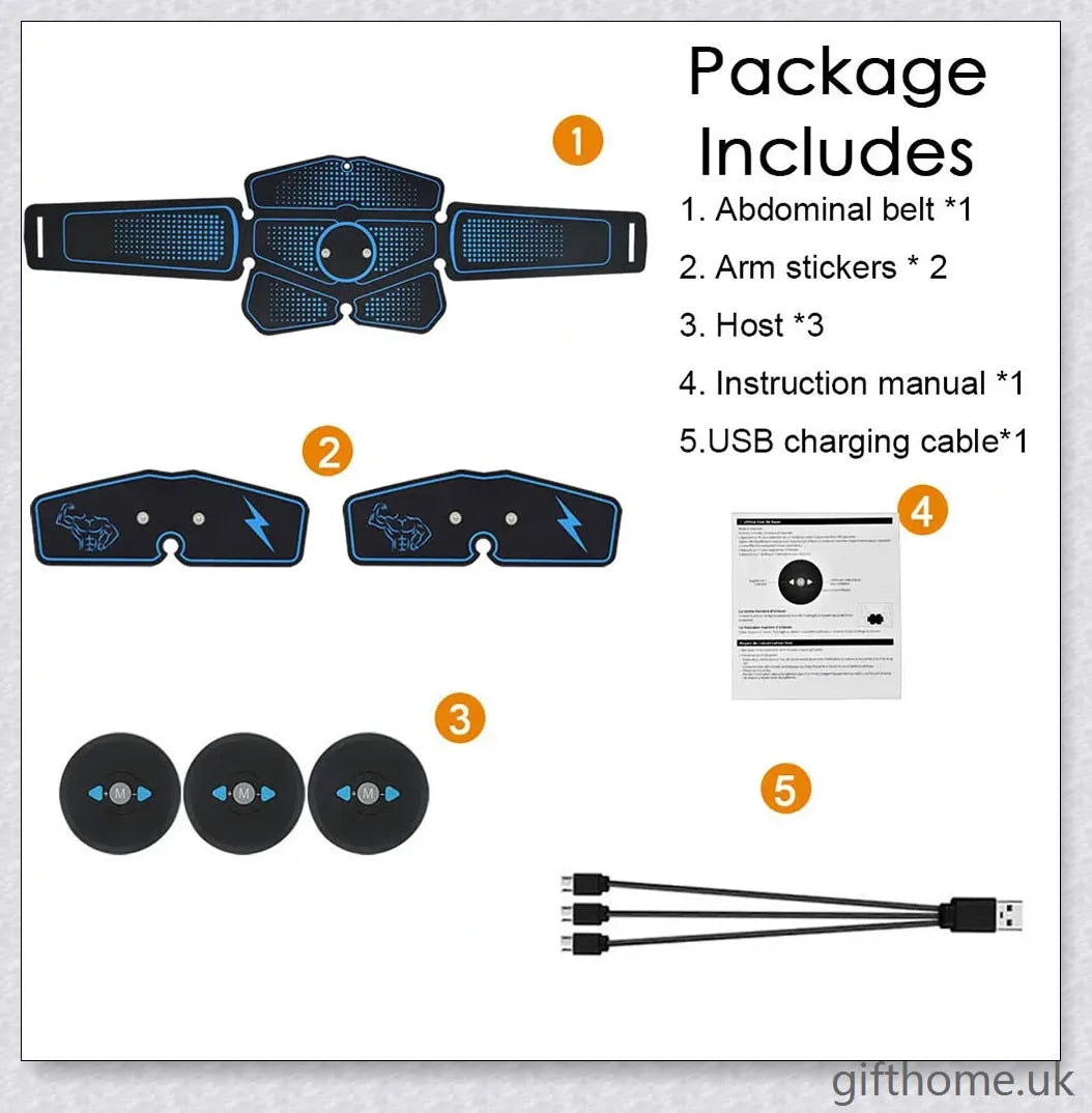 Abdominal Muscle Training Equipment with EMS Technology for Effortless Core Strengthening