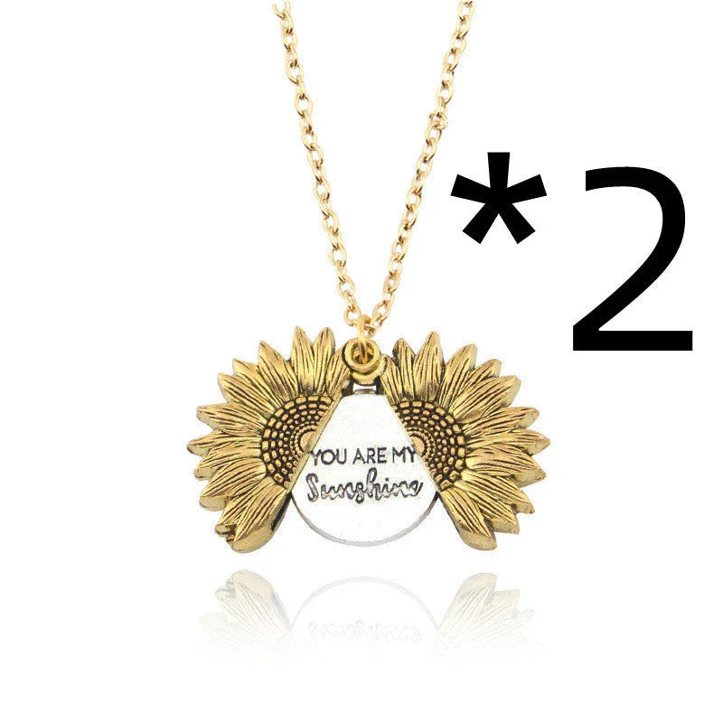 Radiant sunflower necklace with adjustable length and modern design