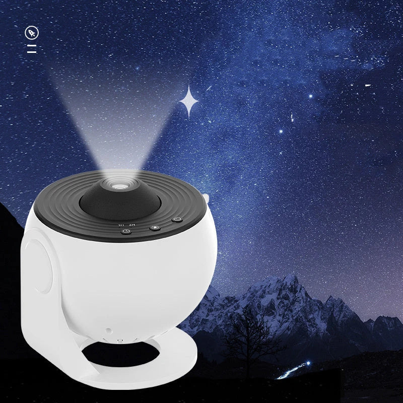 Galaxy Projector with 12 display scenarios, including solar system, galaxies, and nebulae, for a mesmerizing home decor experience