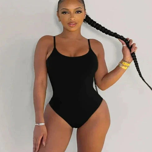 Gifthome Stylish Backless One-Piece Swimsuit for Curvy Figures