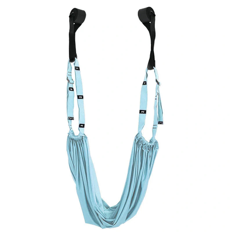 Premium yoga strap with silky, durable fabric and wide, supportive folds for comfortable, friction-free stretching and improved flexibility