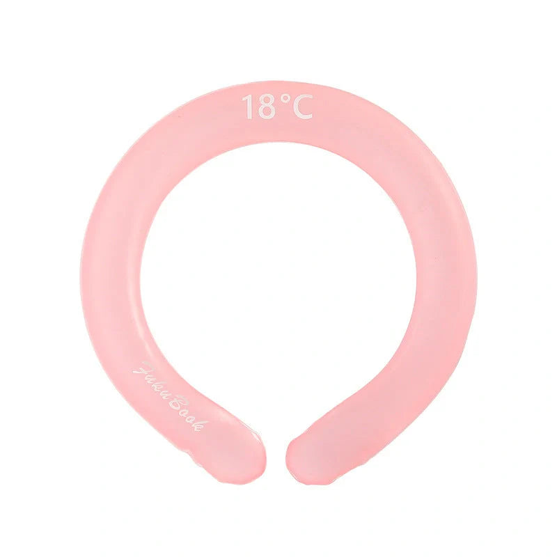 Ice Cold Neck Collar in pink, blue, and purple for summer cooling