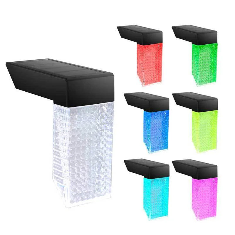 Durable solar-powered stair lights for outdoor decks, fences, gardens, and pathways - automatically turn on at dusk
