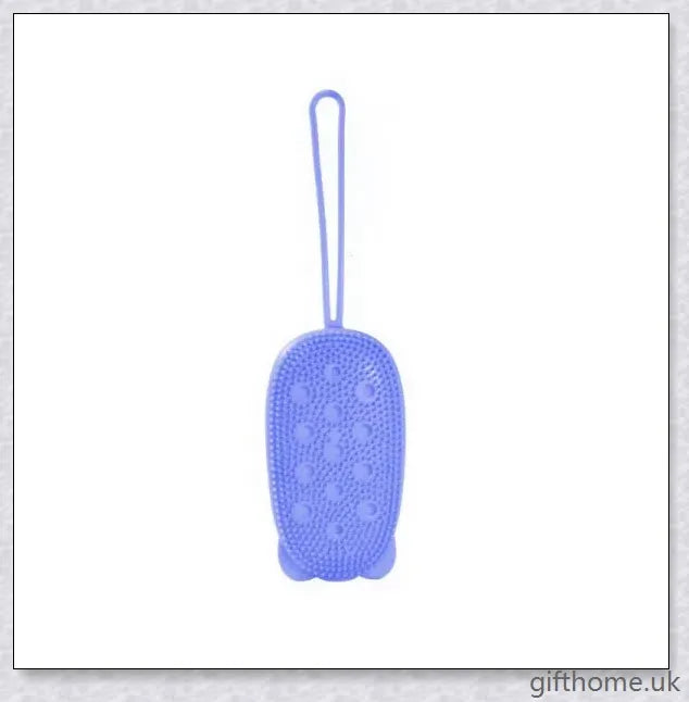 Bathroom Silicone Sponge in blue, green, and grey colours, featuring a soft, durable silicone design for superior cleaning performance.