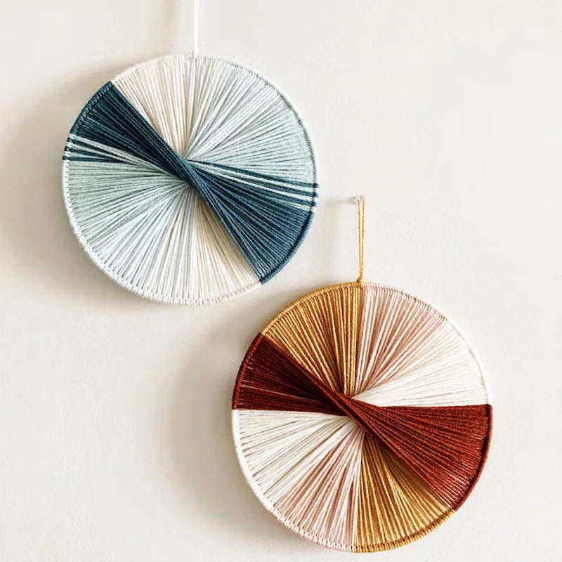 GiftHome UK Colourful Handmade Macramé Wall Hanging for Home Decor