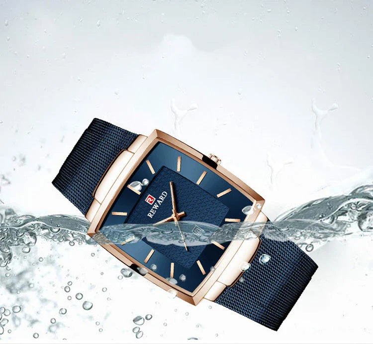 Men's Stainless Steel Timeless Waterproof Watch with a sleek, minimalist design and precise quartz movement
