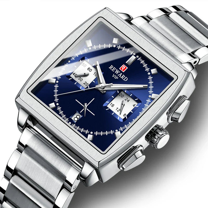 Men's Stainless Steel Timeless Waterproof Watch with a sleek, minimalist design and precise quartz movement