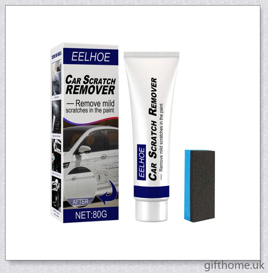 Car Scratch Repair Polish Wax with buffer pad for removing scratches and restoring car's shine