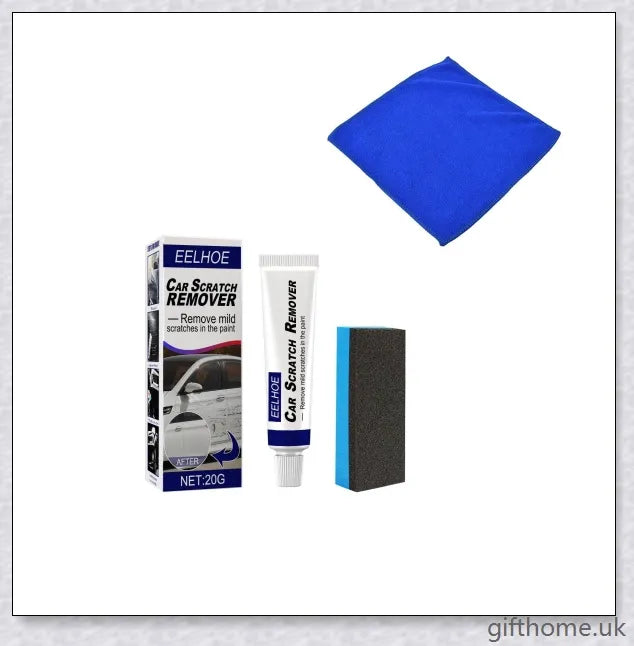 Car Scratch Repair Polish Wax with buffer pad for removing scratches and restoring car's shine