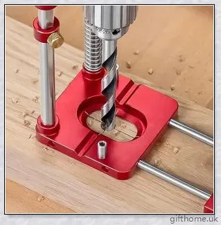 Robust alloy steel drill hole locator with multi-directional alignment indicators for precise and efficient drilling in DIY projects