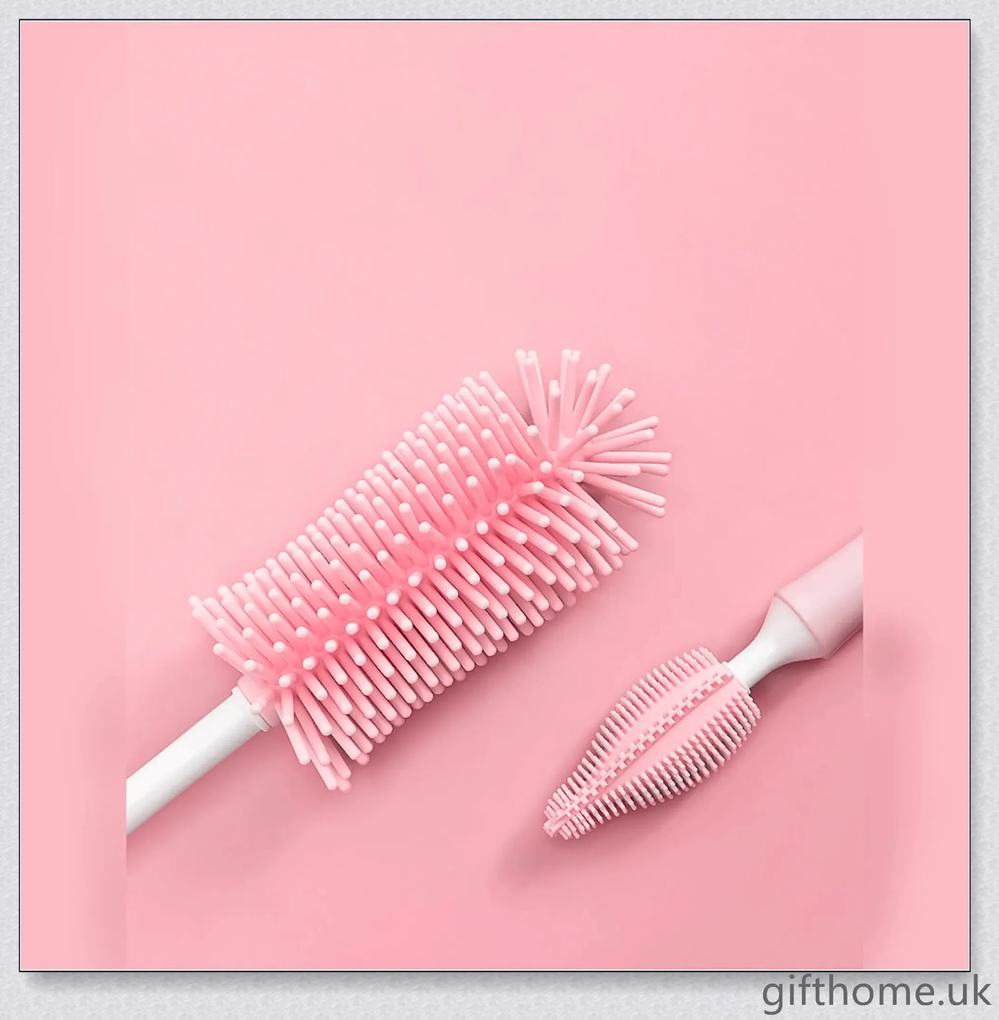 Premium baby bottle cleaning brush with soft, flexible bristles and ergonomic handle design