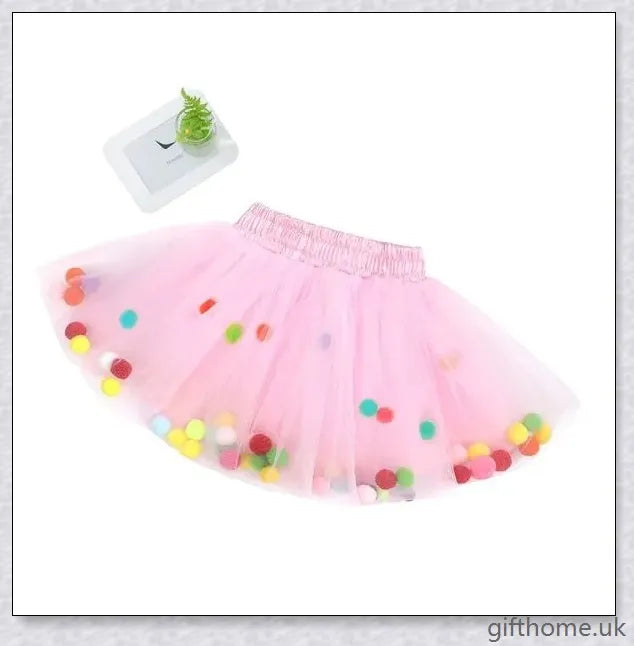 Fluffy princess skirt for girls made with premium polyester fibre, available in multiple vibrant colours and sizes.