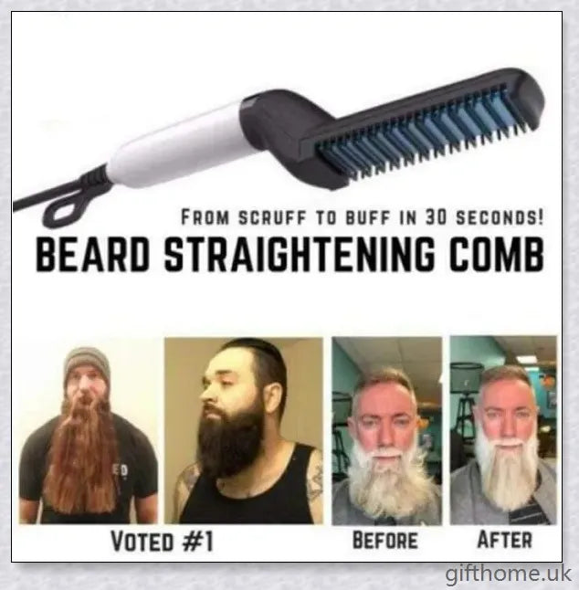 Beard Straightening Comb - Effortlessly straighten and smooth facial hair for a polished, masculine appearance