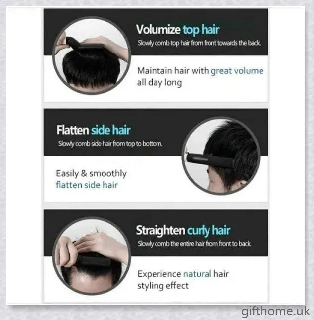 Beard Straightening Comb - Effortlessly straighten and smooth facial hair for a polished, masculine appearance