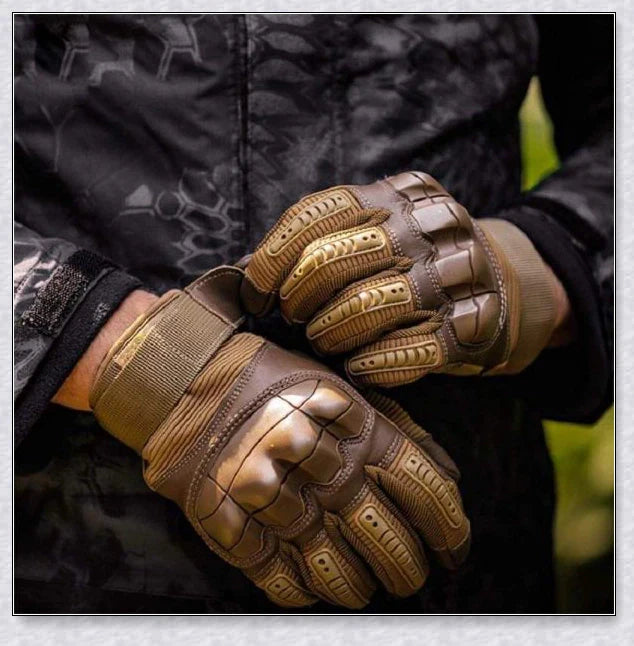 Indestructible Gloves made with premium kevlar and leather, designed to provide unparalleled protection and shock absorption for any demanding task.
