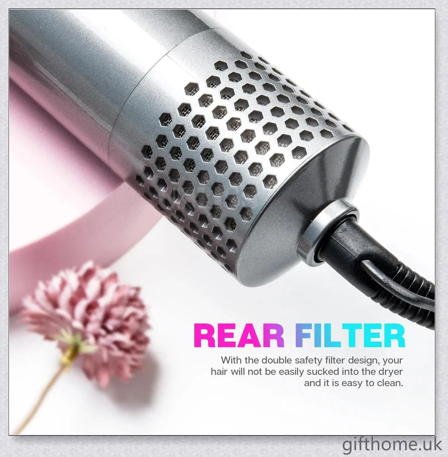 5 in 1 Multifunctional Airwrap Hair Styling Tool by Urban Wings - Create voluminous, salon-quality curls and waves with this advanced, damage-free styling device.