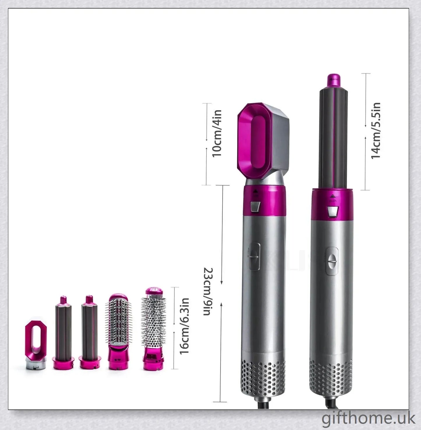 5 in 1 Multifunctional Airwrap Hair Styling Tool by Urban Wings - Create voluminous, salon-quality curls and waves with this advanced, damage-free styling device.