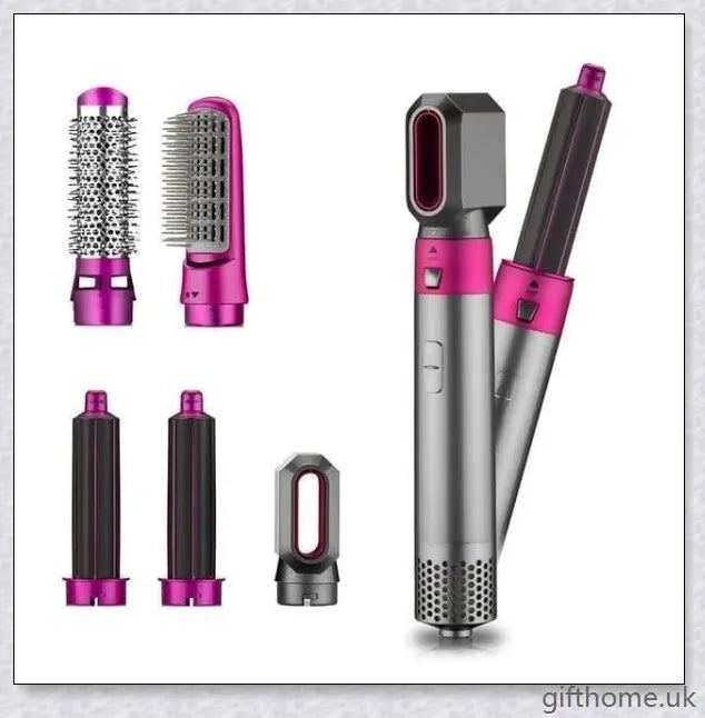 5 in 1 Multifunctional Airwrap Hair Styling Tool by Urban Wings - Create voluminous, salon-quality curls and waves with this advanced, damage-free styling device.