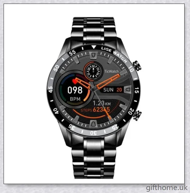 Elegant and durable Full Circle Touch Screen Steel Band Luxury Bluetooth Smart Watch with advanced features for the UK market