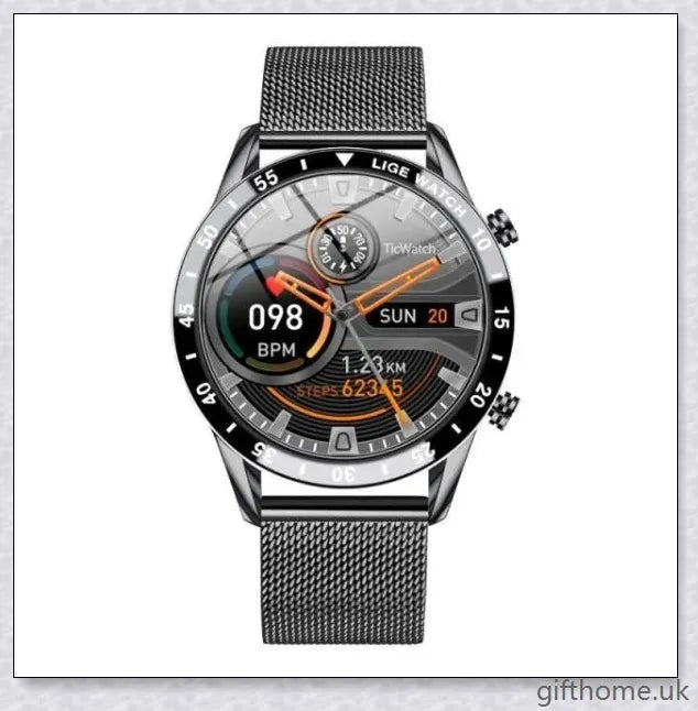 Elegant and durable Full Circle Touch Screen Steel Band Luxury Bluetooth Smart Watch with advanced features for the UK market