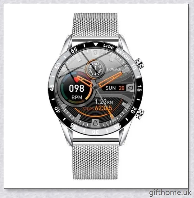 Elegant and durable Full Circle Touch Screen Steel Band Luxury Bluetooth Smart Watch with advanced features for the UK market