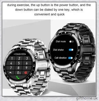Elegant and durable Full Circle Touch Screen Steel Band Luxury Bluetooth Smart Watch with advanced features for the UK market