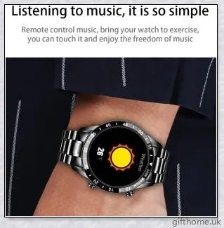 Elegant and durable Full Circle Touch Screen Steel Band Luxury Bluetooth Smart Watch with advanced features for the UK market