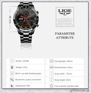 Elegant and durable Full Circle Touch Screen Steel Band Luxury Bluetooth Smart Watch with advanced features for the UK market