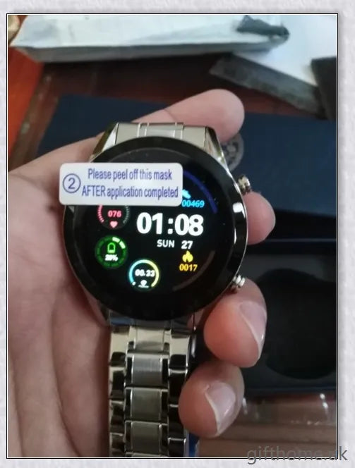 Elegant and durable Full Circle Touch Screen Steel Band Luxury Bluetooth Smart Watch with advanced features for the UK market