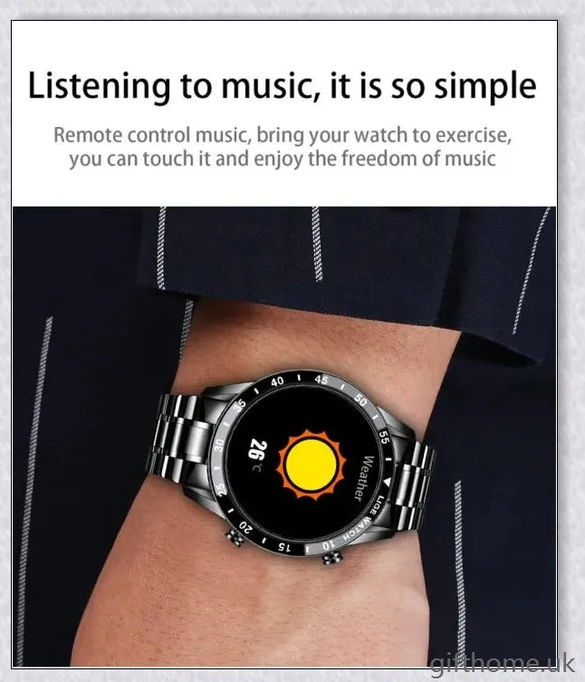 Elegant and durable Full Circle Touch Screen Steel Band Luxury Bluetooth Smart Watch with advanced features for the UK market